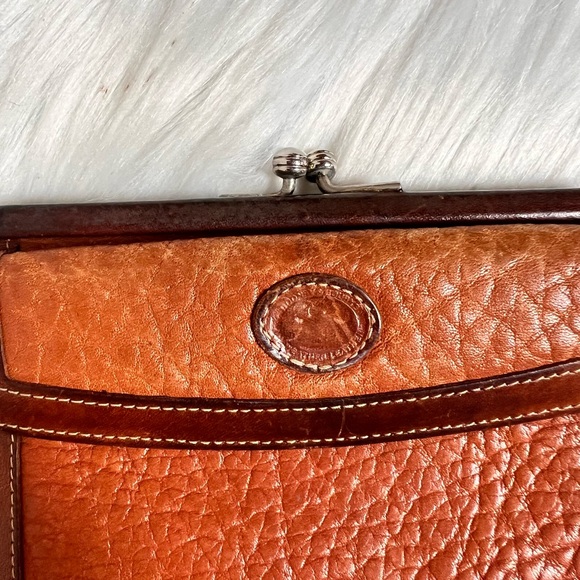 Vintage Dooney & Bourke Orange and Brown Wallet - Picture 2 of 9